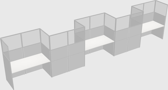 Rectangular cubicles