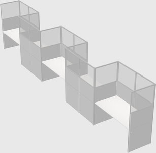 Rectangular cubicles