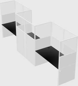 Rectangular cubicles