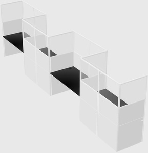 Rectangular cubicles