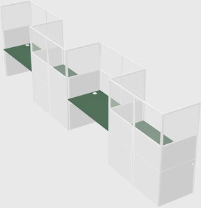 Rectangular cubicles