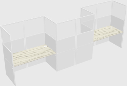 Cabines rectangulaires