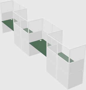 Rectangular cubicles
