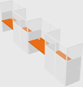 Rectangular cubicles
