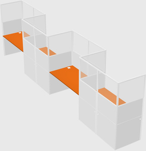 Rectangular cubicles
