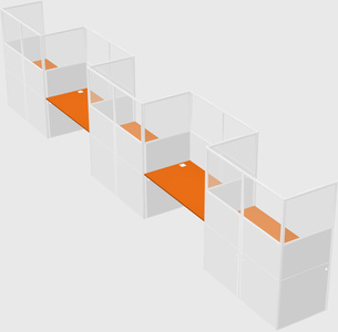 Rectangular cubicles