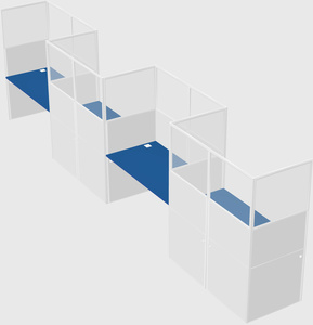 Rectangular cubicles