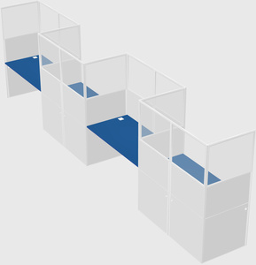 Rectangular cubicles