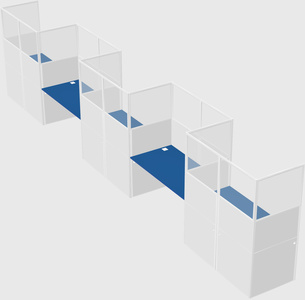 Rectangular cubicles