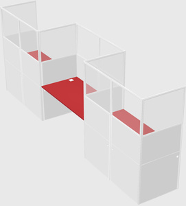 Rectangular cubicles
