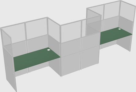 Rectangular cubicles