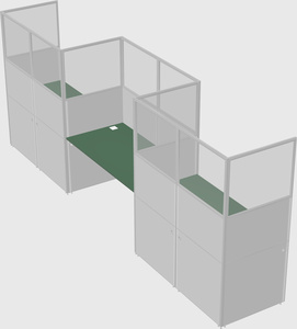 Rectangular cubicles