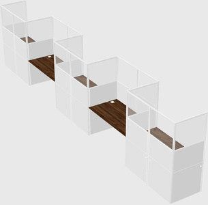 Rectangular cubicles