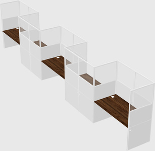 Rectangular cubicles