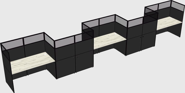 Rectangular cubicles