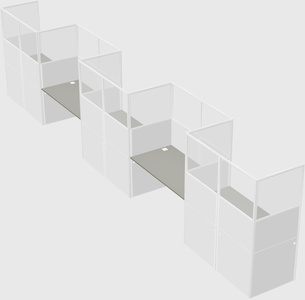 Rectangular cubicles