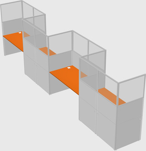 Rectangular cubicles