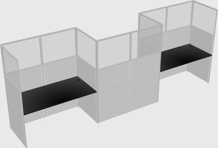 Rectangular cubicles