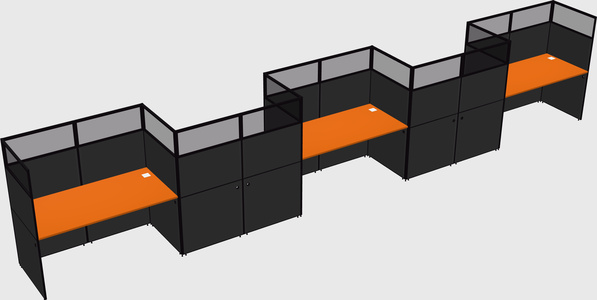 Rectangular cubicles