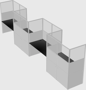 Rectangular cubicles
