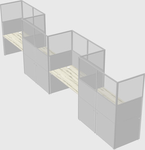 Rectangular cubicles