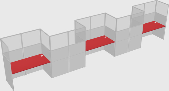 Rectangular cubicles