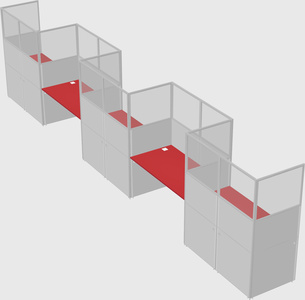 Rectangular cubicles
