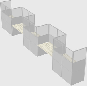 Rectangular cubicles