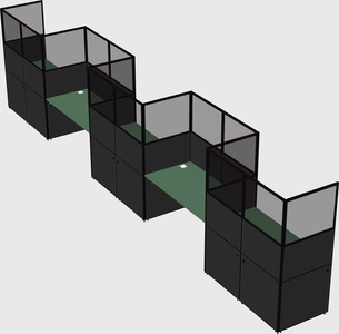 Rectangular cubicles