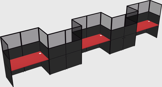 Rectangular cubicles