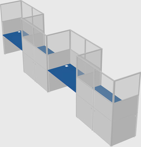 Rectangular cubicles