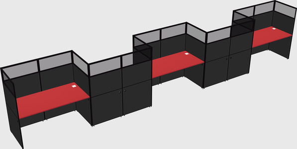 Rectangular cubicles