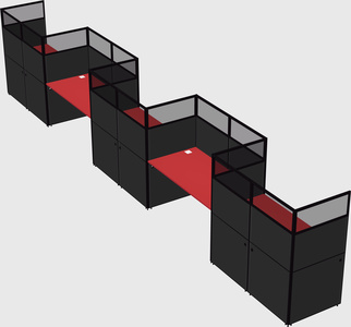 Rectangular cubicles