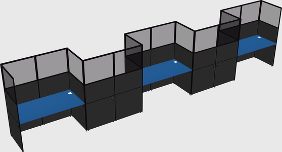 Rectangular cubicles