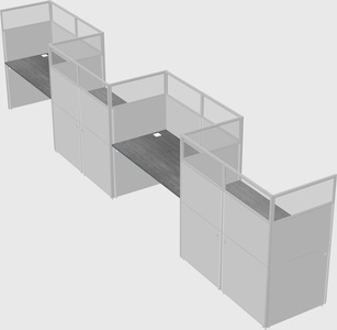 Rectangular cubicles