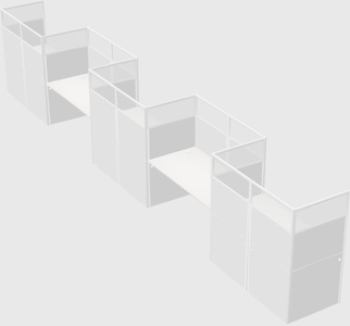 Rectangular cubicles