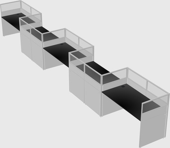 Rectangular cubicles