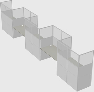 Rectangular cubicles