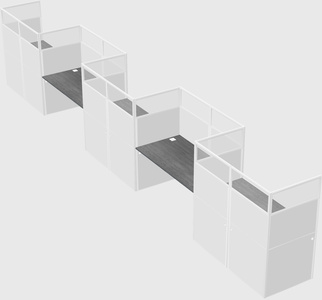 Rectangular cubicles