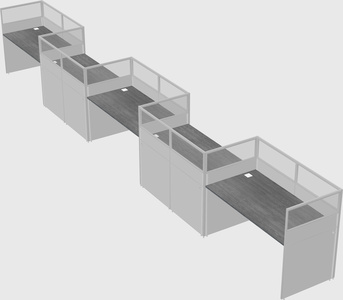 Rectangular cubicles