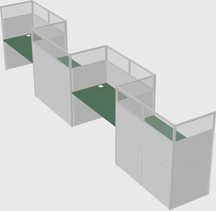 Rectangular cubicles