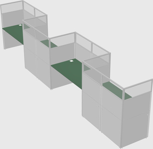 Rectangular cubicles