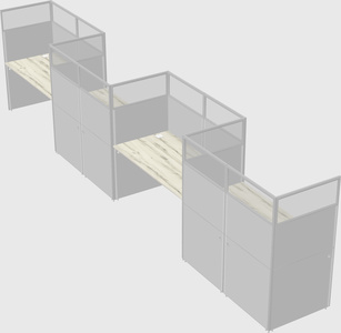 Rectangular cubicles