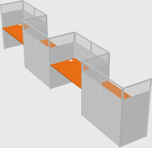 Rectangular cubicles