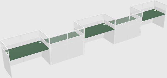 Rectangular cubicles
