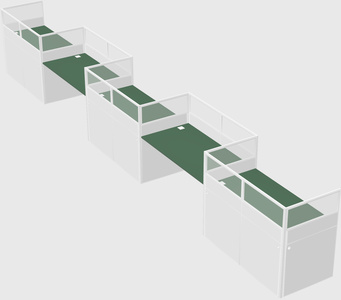 Rectangular cubicles