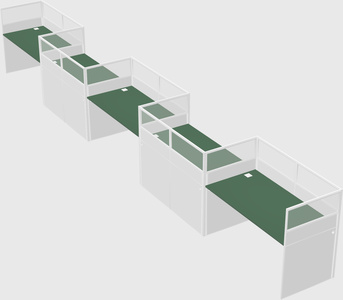 Rectangular cubicles