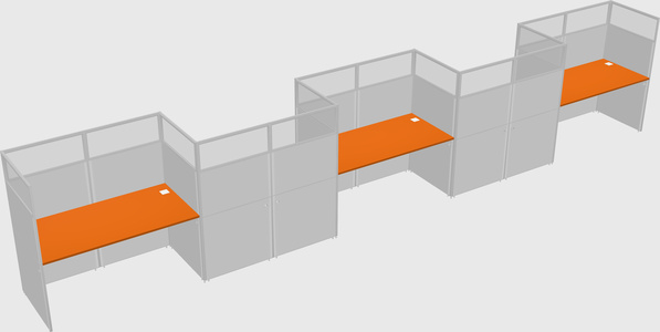 Rectangular cubicles