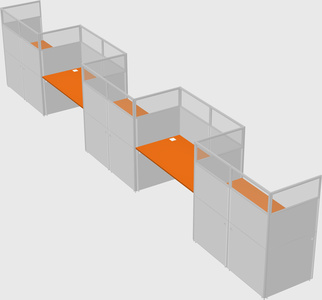 Rectangular cubicles