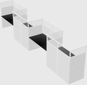 Rectangular cubicles